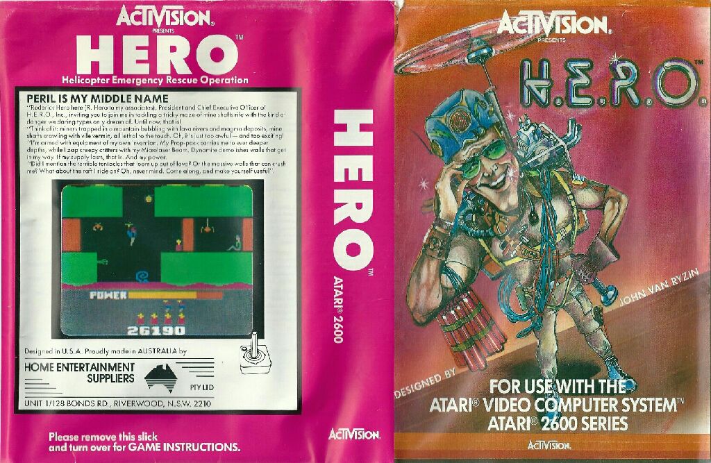 Hero - Atari 2600 (Activision) video game collectible - Main Image 2