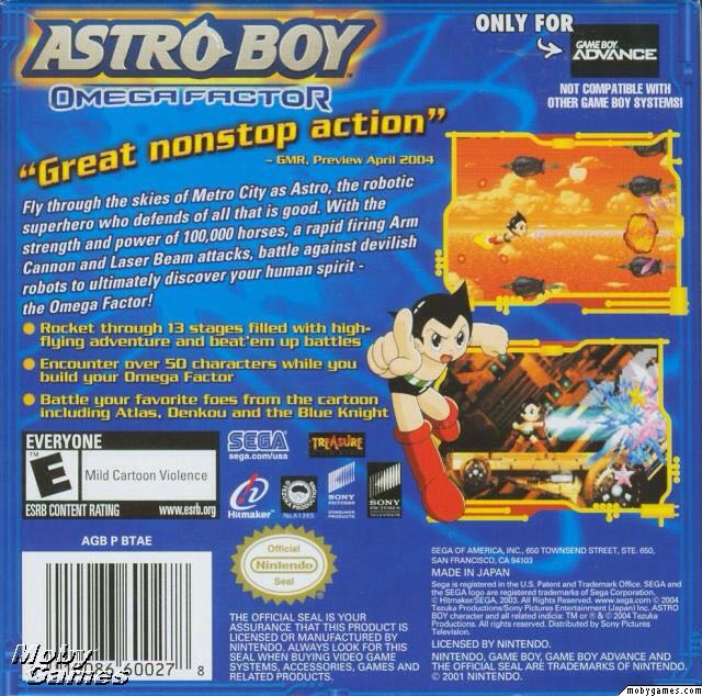 Astro Boy: Omega Factor - Nintendo Game Boy Advance (GBA) (THQ - 1) video game collectible [Barcode 4005209061636] - Main Image 2