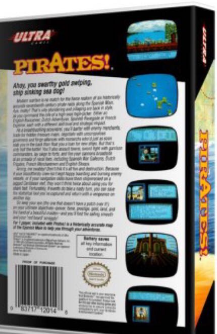 Pirates! - Nintendo Entertainment System (NES) video game collectible - Main Image 2