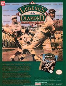 Legends of the Diamond: The Baseball Championship Game - Nintendo Entertainment System (NES) (Bandai - 1-2) video game collectible - Main Image 4