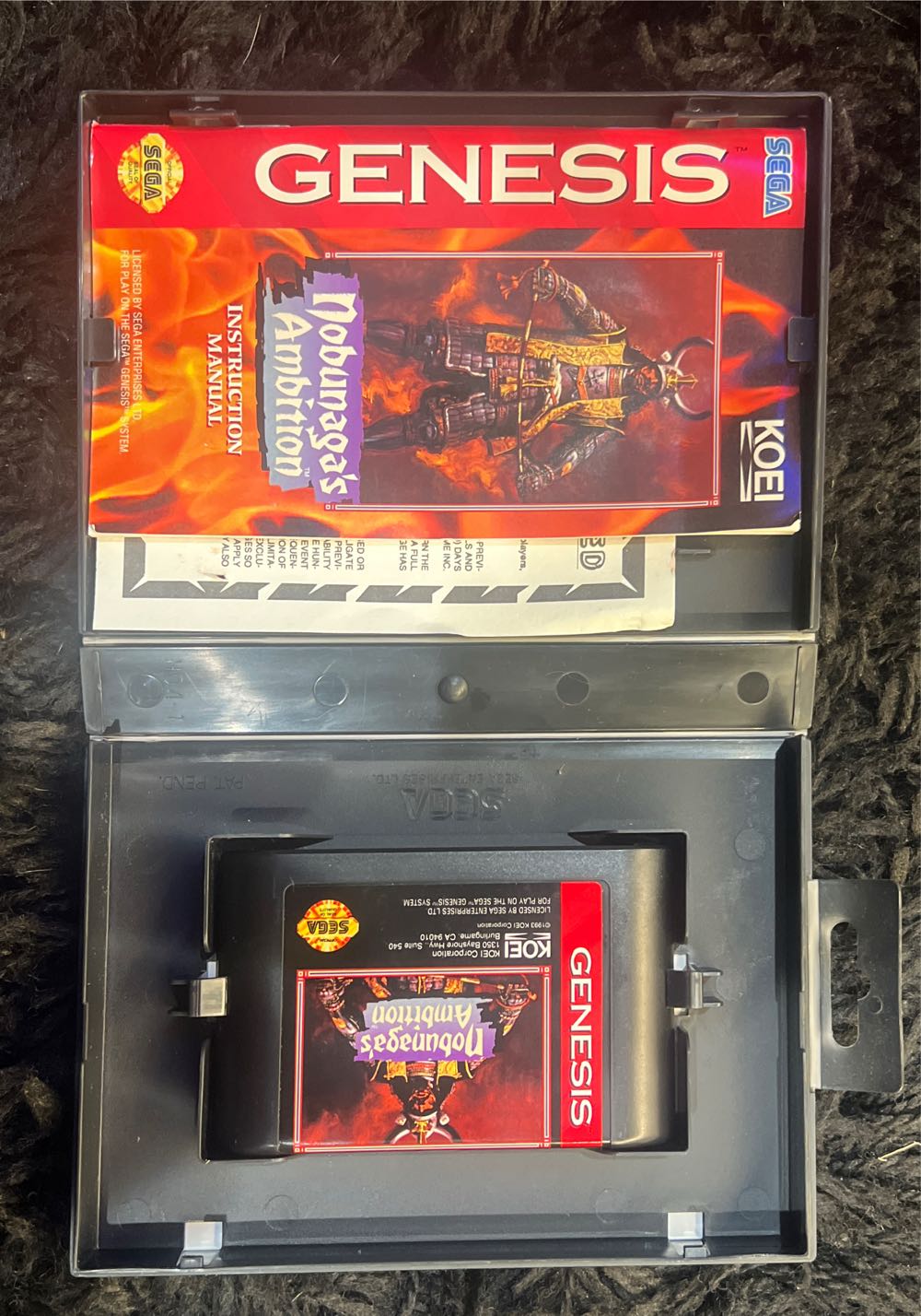 Nobunaga’s Ambition - Sega Genesis (Mega Drive) (Koei) video game collectible [Barcode 040198000710] - Main Image 3