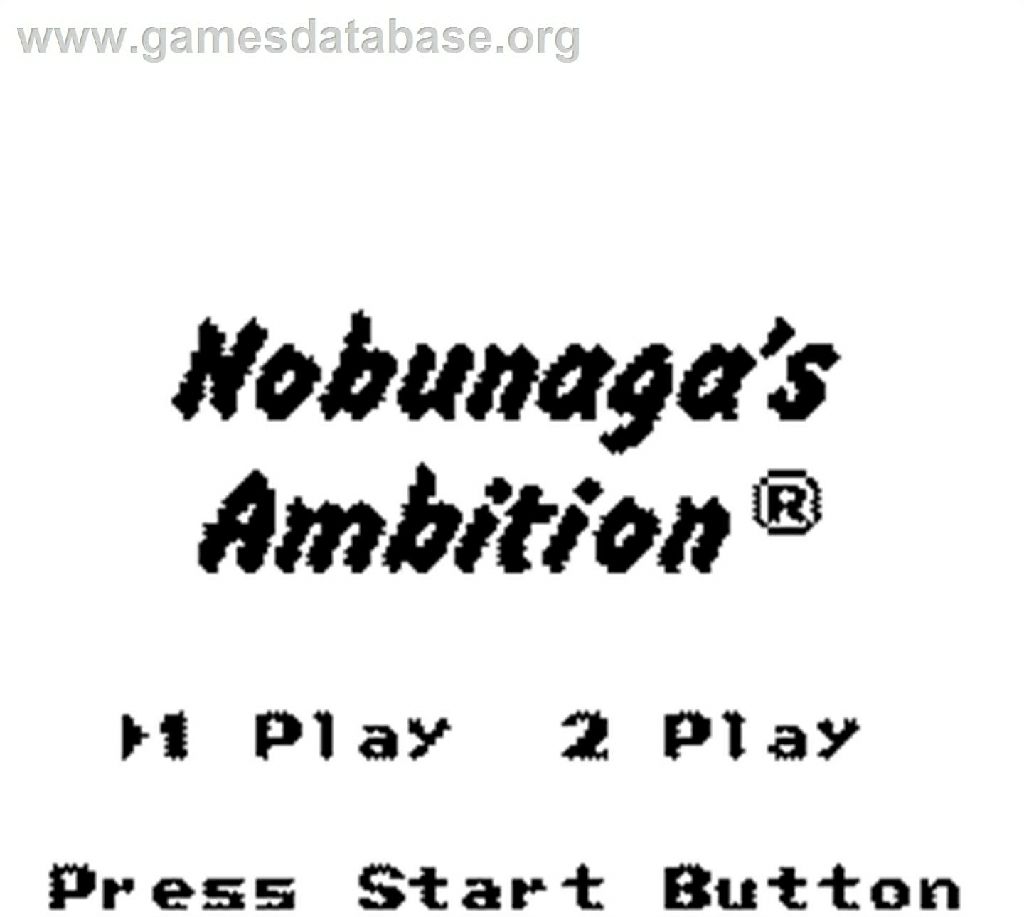 Nobunaga’s Ambition - Nintendo Game Boy video game collectible - Main Image 2