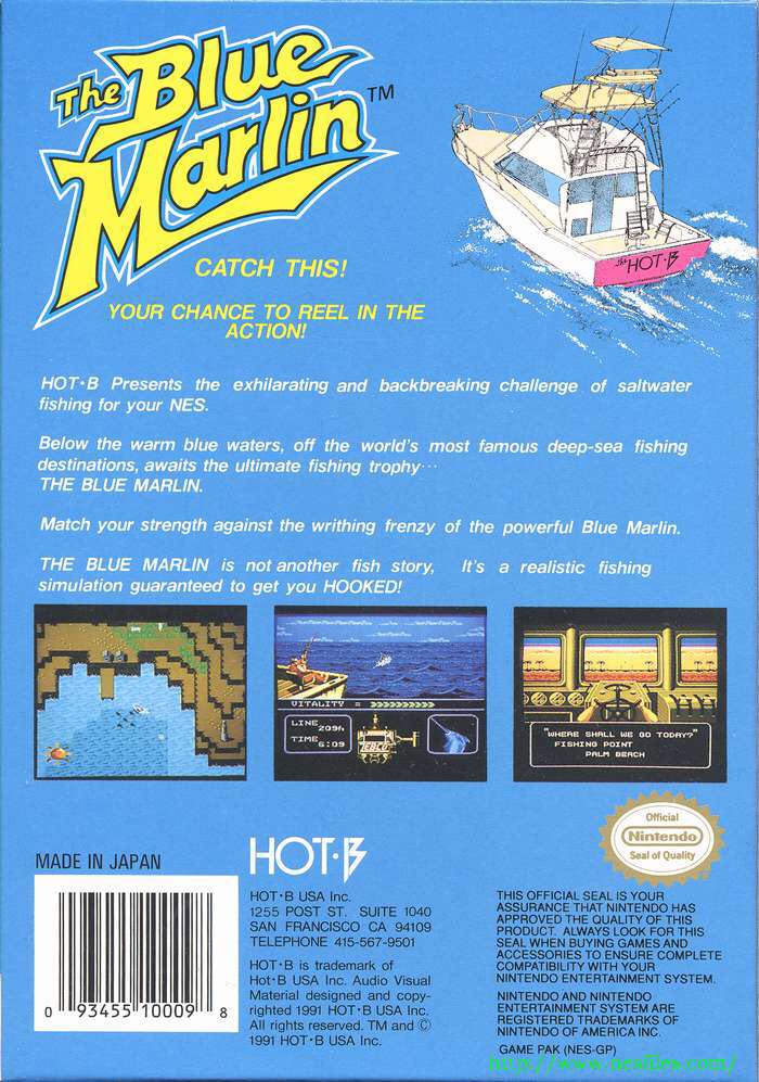 Blue Marlin - Nintendo Entertainment System (NES) (Hot B) video game collectible - Main Image 2