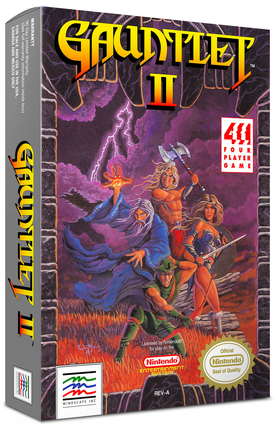 Gauntlet 2 - Nintendo Entertainment System (NES) (Midscape - 1-2) video game collectible - Main Image 2