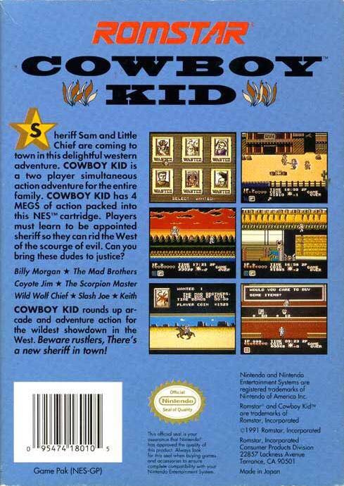 Cowboy Kid - Nintendo Entertainment System (NES) video game collectible - Main Image 2