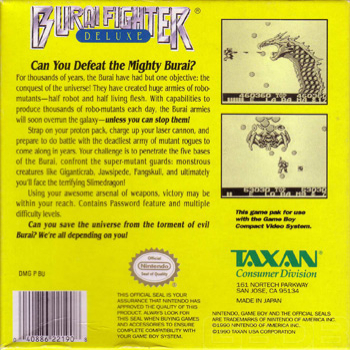 Burai Fighter - Nintendo Game Boy video game collectible - Main Image 2