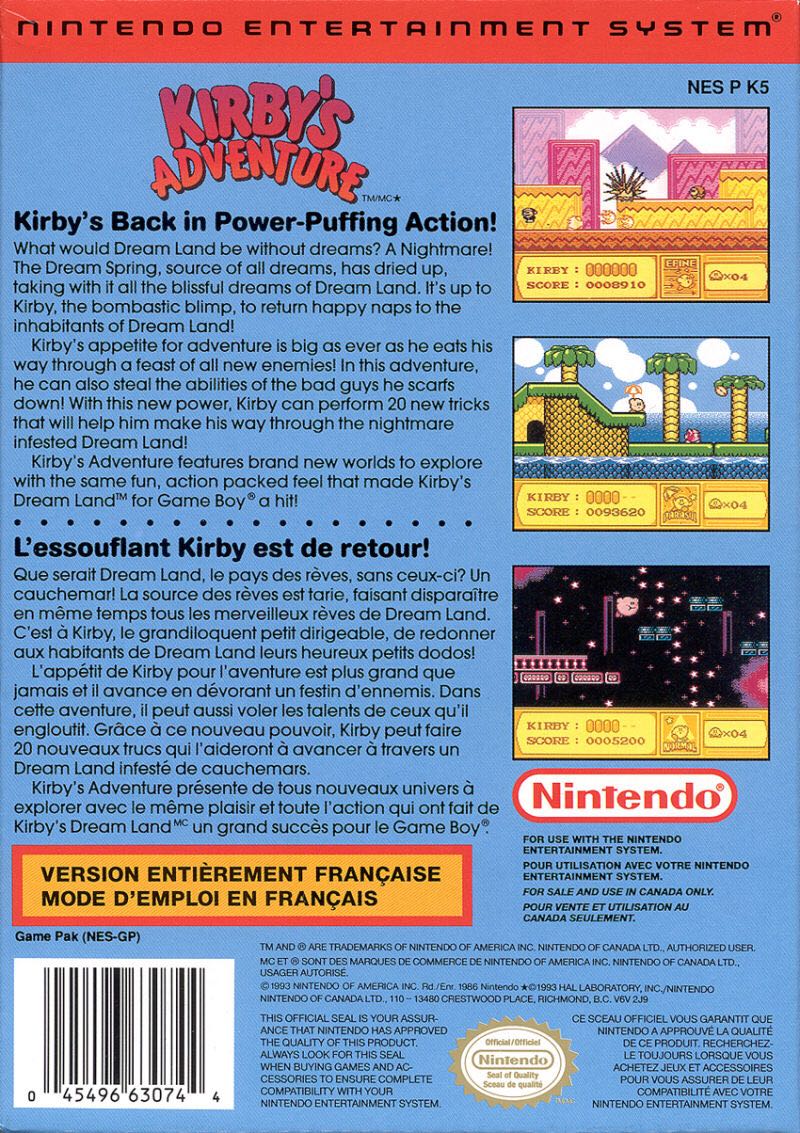 Kirby’s Adventure (GBA-NES) - Nintendo Game Boy Advance (GBA) video game collectible - Main Image 2