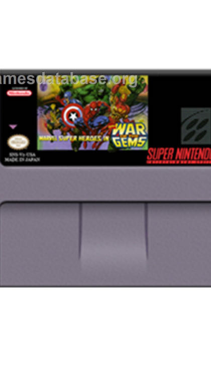 Marvel Super Heroes in War of the Gems - Nintendo Super Nintendo Entertainment System (SNES) (Capcom - 1) video game collectible - Main Image 4