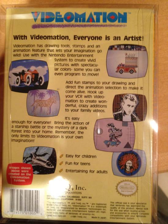 Videomation - Nintendo Entertainment System (NES) (THQ) video game collectible - Main Image 2