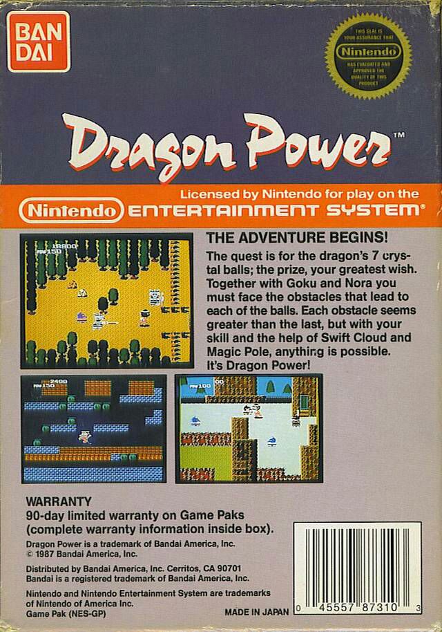 Dragon Power - Nintendo Entertainment System (NES) video game collectible - Main Image 2