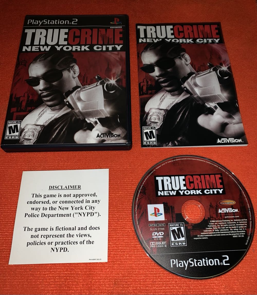True Crime: New York City - Sony PlayStation 2 (PS2) (Activision Blizzard - 1) video game collectible [Barcode 047875809970] - Main Image 3