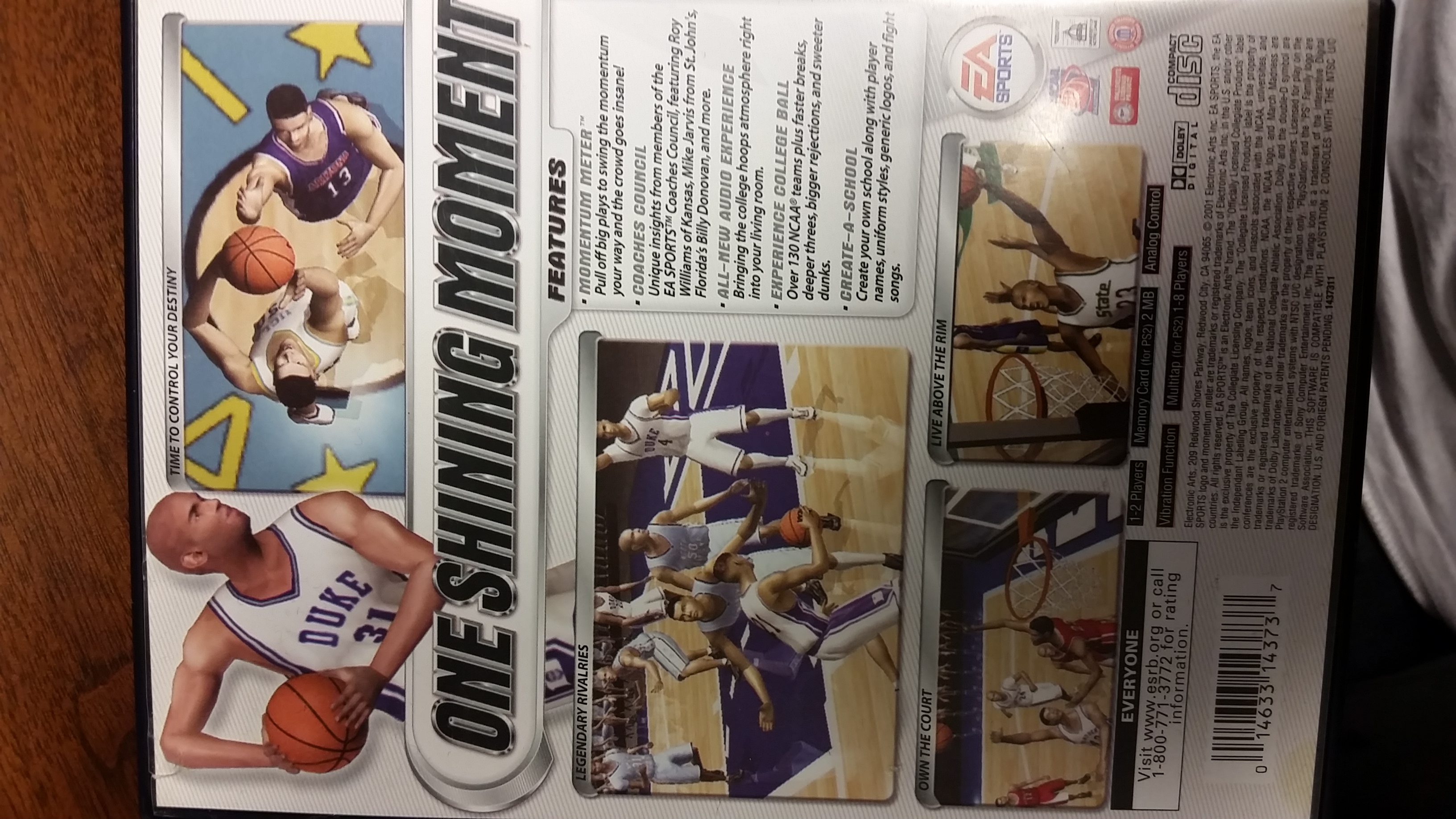 NCAA March Madness 2002 - Sony PlayStation 2 (PS2) ((EA) Electronic Arts) video game collectible - Main Image 2