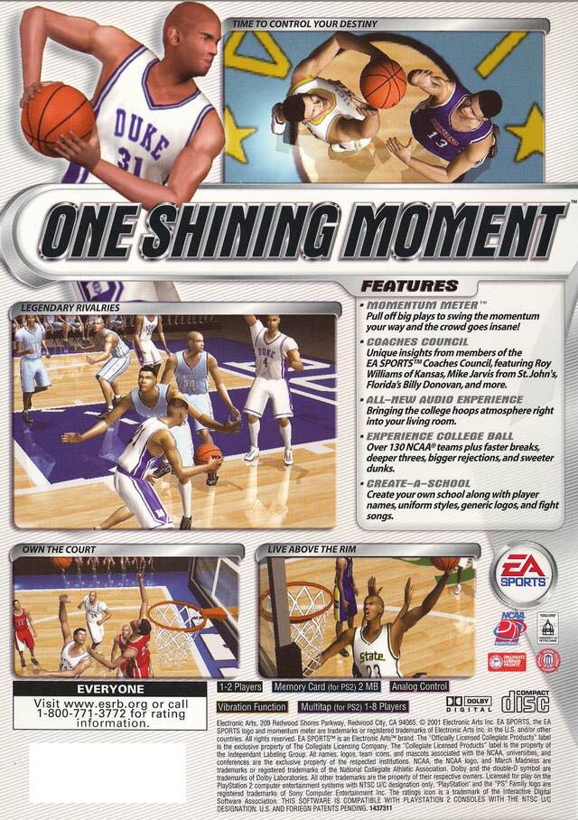 NCAA March Madness 2002 - Sony PlayStation 2 (PS2) (Ea Sports) video game collectible - Main Image 2