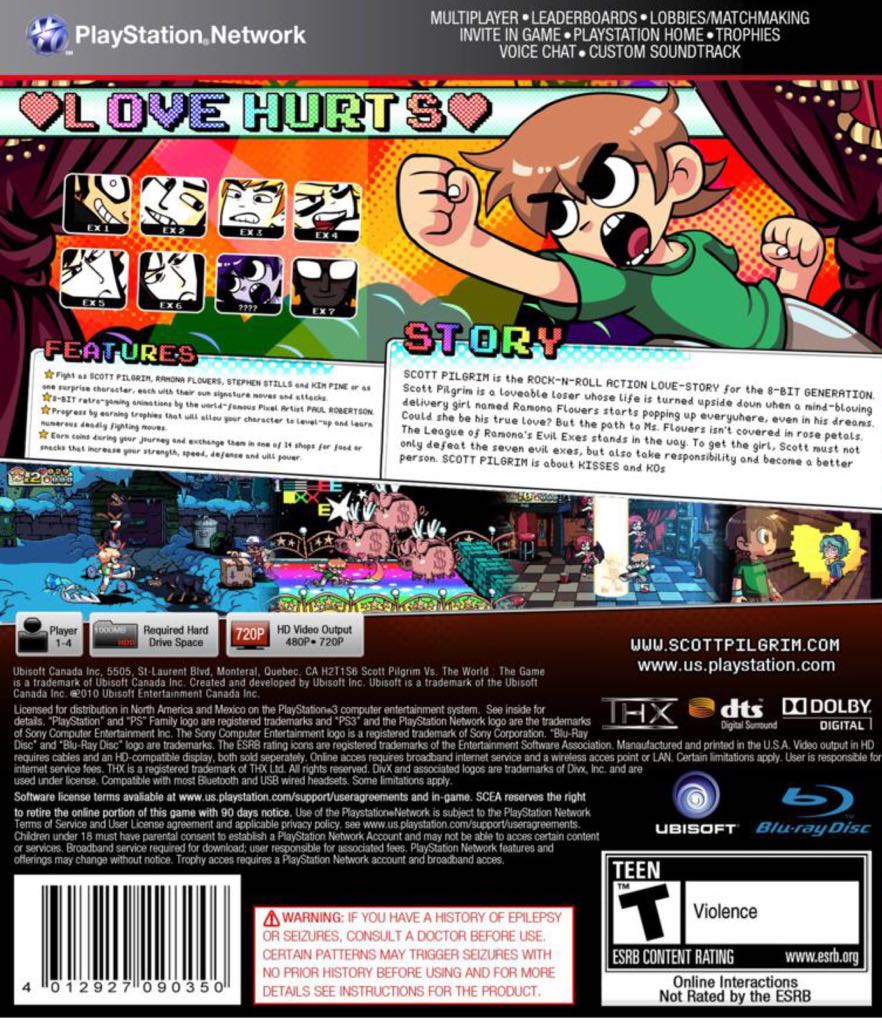 Scott Pilgrim vs. the World: The Game - Sony PlayStation 3 (PS3) video game collectible - Main Image 2