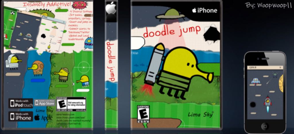 Doodle Jump - Nintendo 3DS (1) video game collectible [Barcode 5016488126656] - Main Image 2