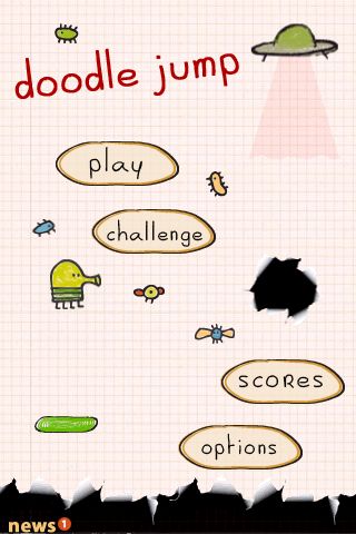 Doodle Jump - Apple iOS video game collectible - Main Image 2