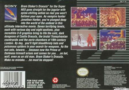 Bram Stoker’s Dracula - Nintendo Super Nintendo Entertainment System (SNES) video game collectible - Main Image 2
