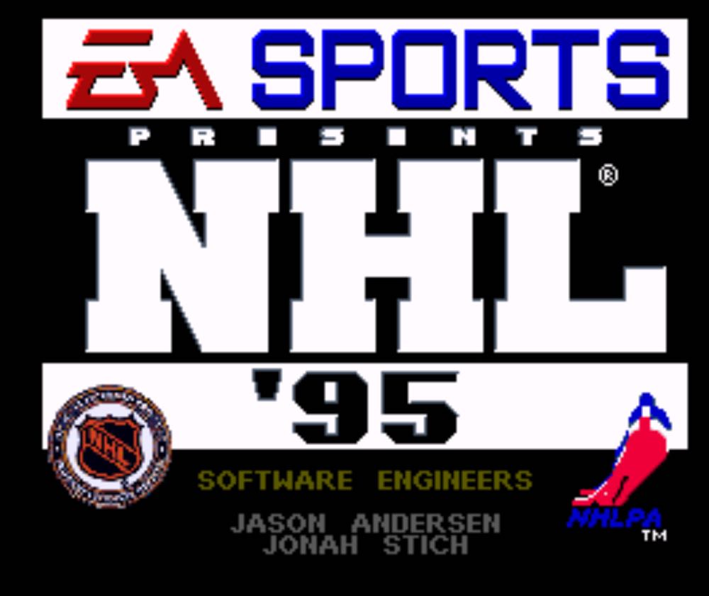 NHL 95 - Nintendo Super Nintendo Entertainment System (SNES) (EA Sports  - 1-2) video game collectible - Main Image 2