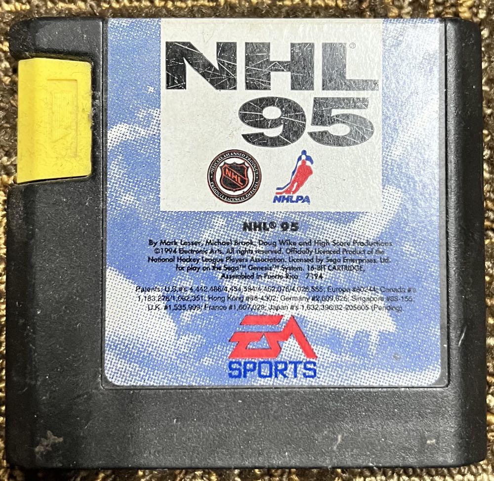 NHL 95 - Sega Genesis (Mega Drive) (Electronic Arts - 1) video game collectible - Main Image 2