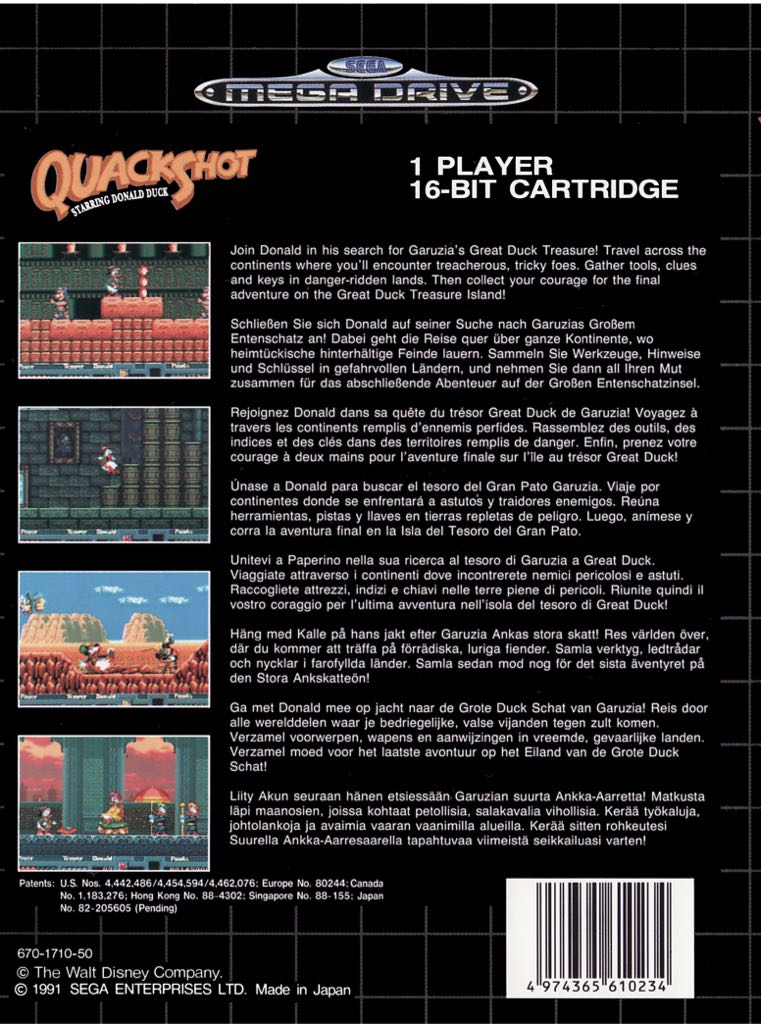 QuackShot starring Donald Duck - Sega Mega Drive video game collectible - Main Image 2