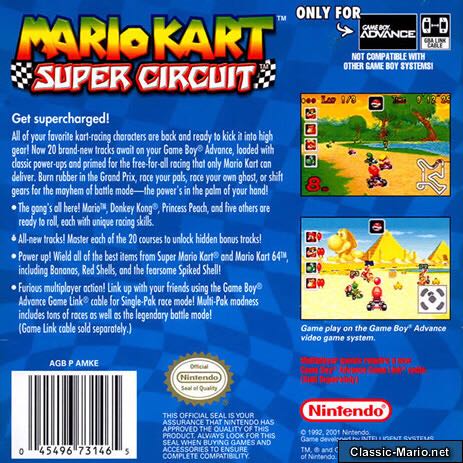 Mario Kart: Super Circuit - Nintendo Wii U Virtual Console (Nintendo) video game collectible - Main Image 2