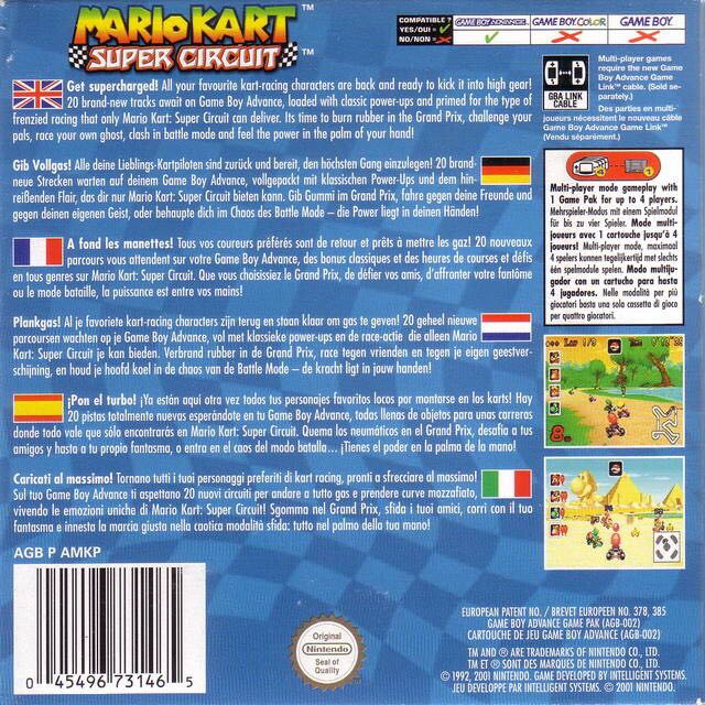 Mario Kart: Super Circuit - Nintendo Game Boy Advance (GBA) (Nintendo - 1) video game collectible - Main Image 2