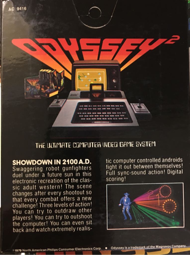 Showdown In 2100 A.D. - Magnavox Odyssey II video game collectible - Main Image 2