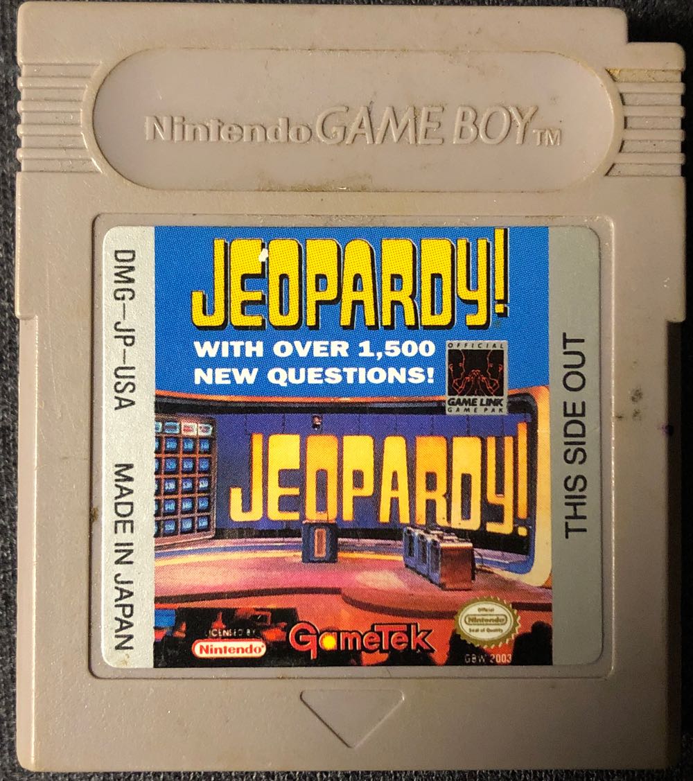 Jeopardy! - Nintendo Game Boy (Gametek Inc) video game collectible [Barcode 043948520032] - Main Image 2