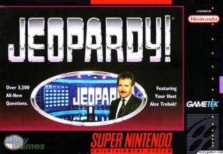 Jeopardy! - Nintendo Super Nintendo Entertainment System (SNES) video game collectible - Main Image 1