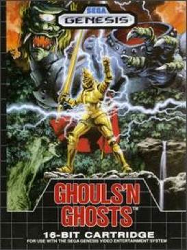 Ghouls’n Ghosts - Sega Genesis (Mega Drive) (Sega - 1) video game collectible [Barcode 010086010022] - Main Image 1
