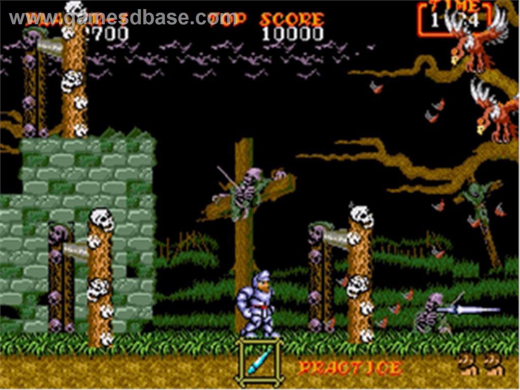 Ghouls’n Ghosts - Sega Genesis (Mega Drive) (Sega - 1) video game collectible [Barcode 010086010022] - Main Image 2