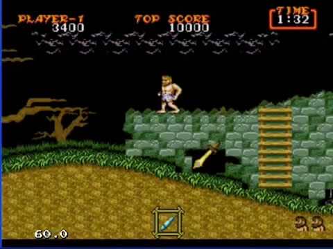 Ghouls’n Ghosts - Sega Genesis (Mega Drive) (Sega - 1) video game collectible [Barcode 010086010022] - Main Image 3