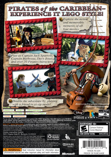 LEGO Pirates of the Caribbean: The Video Game - Microsoft Xbox 360 (Disney Interactive Studios/TT Games/The LEGO Group - 1-2) video game collectible - Main Image 2