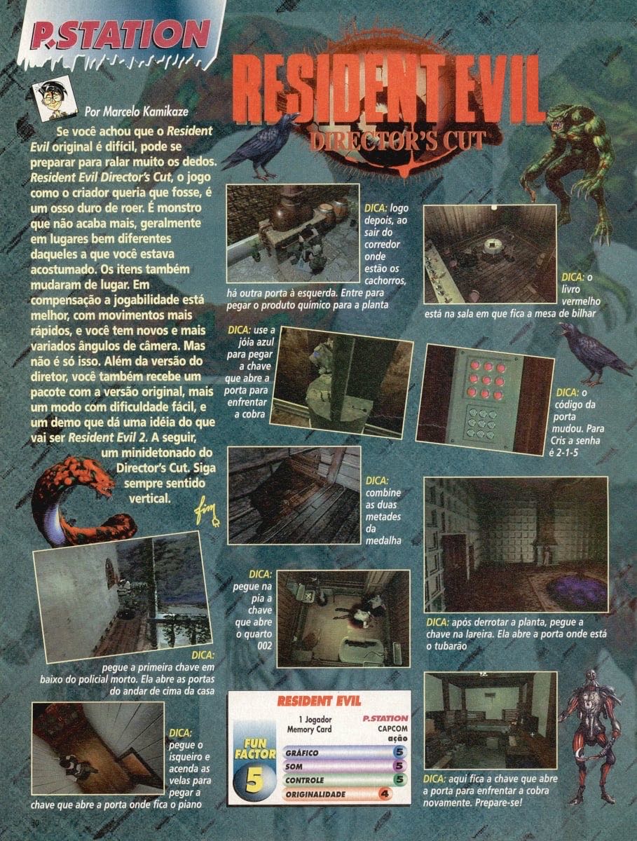 Resident Evil Director’s Cut - Sony PlayStation Network (PSN) (Capcom U.S.A., Inc. - 1) video game collectible - Main Image 3