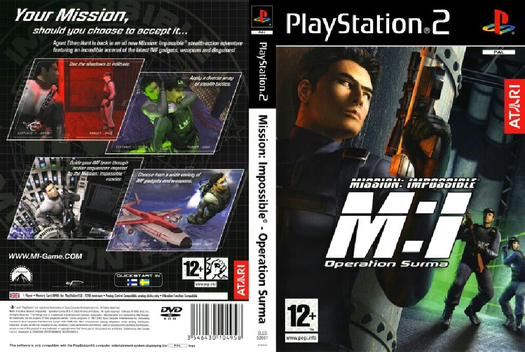 Mission Impossible: Operation Surma - Sony PlayStation 2 (PS2) (Atari - 1) video game collectible [Barcode 3546430108222] - Main Image 2