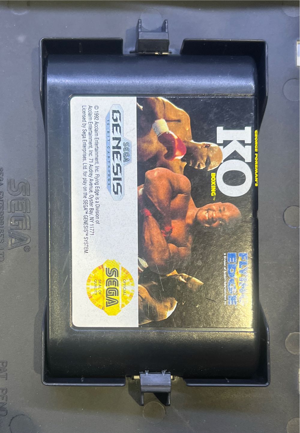 George Foreman’s KO Boxing - Sega Genesis (Mega Drive) (Flying Edge - 1-2) video game collectible [Barcode 741062111111] - Main Image 4