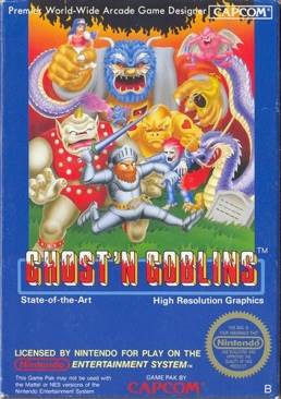 Ghost’n Goblins - Nintendo Entertainment System (NES) video game collectible - Main Image 1