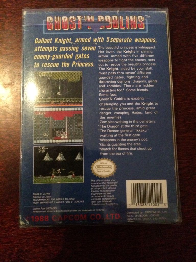Ghost’n Goblins - Nintendo Entertainment System (NES) video game collectible - Main Image 2