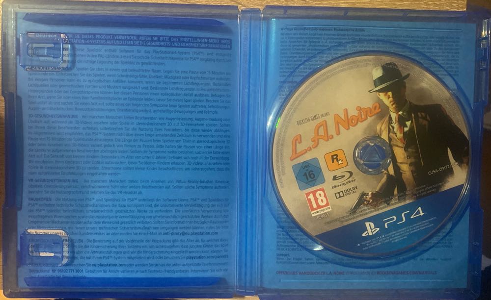 L.A. Noire - Sony PlayStation 4 (PS4) (Rockstar Games - 1) video game collectible [Barcode 5026555423762] - Main Image 4