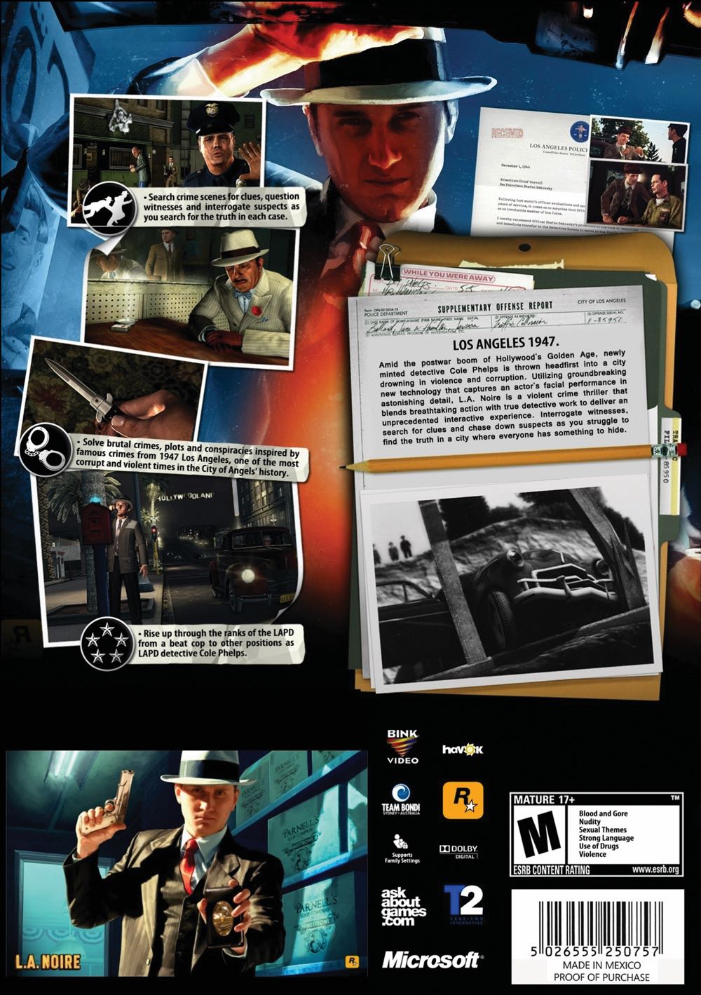 L.A. Noire - Valve Steam (Rockstar Games - 1) video game collectible - Main Image 2