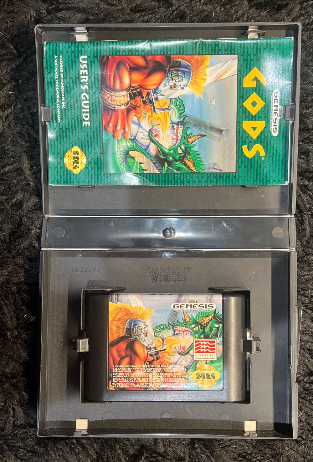 GODS - Sega Genesis (Mega Drive) (Mindscape - 1) video game collectible [Barcode 050047110323] - Main Image 3