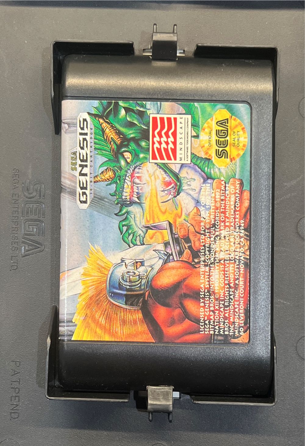 GODS - Sega Genesis (Mega Drive) (Mindscape - 1) video game collectible [Barcode 050047110323] - Main Image 4