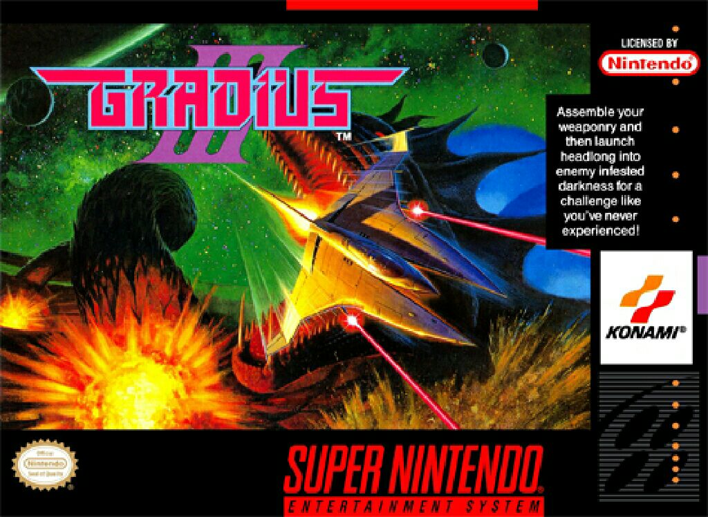 Gradius III - Nintendo Super Nintendo Entertainment System (SNES) video game collectible - Main Image 1