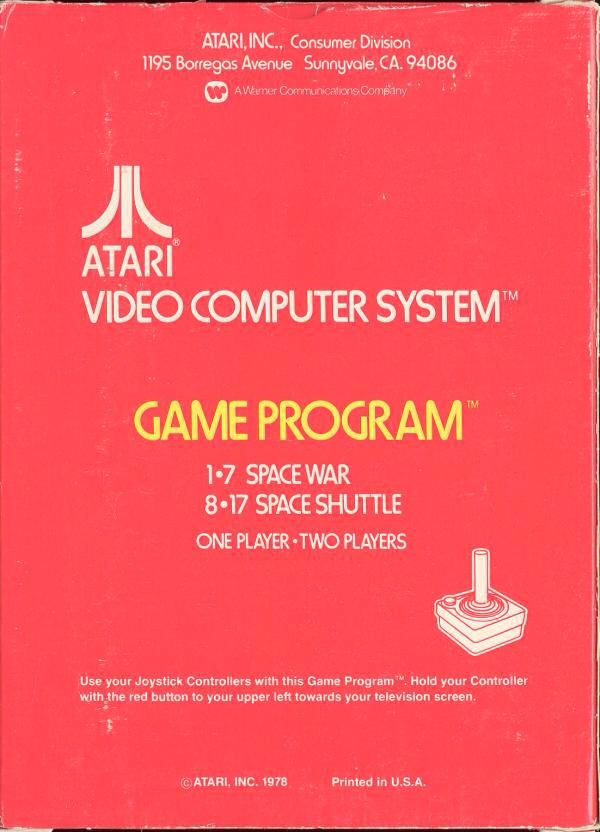 Space War - Atari 2600 (Atari) video game collectible - Main Image 2