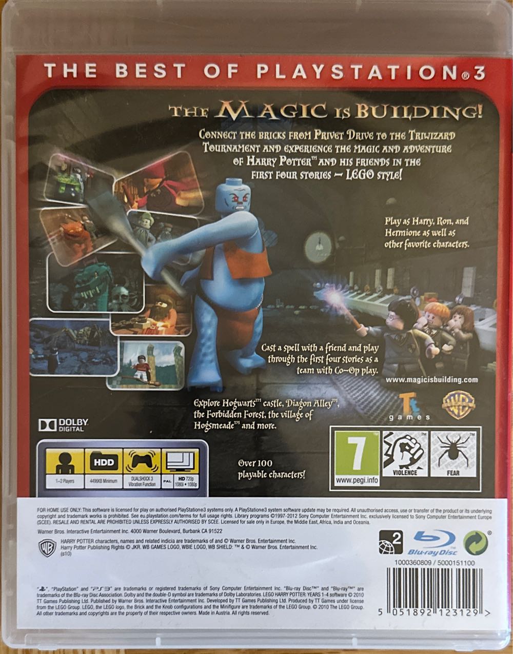 Lego Harry Potter Years 1-4 (Essentials) - Sony PlayStation 3 (PS3) video game collectible [Barcode 5051892123129] - Main Image 2