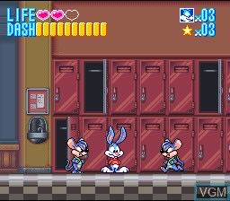 Tiny Toons Adventures: Buster Busts Loose! - Nintendo Super Nintendo Entertainment System (SNES) (Konami - 1) video game collectible [Barcode 083717150091] - Main Image 3