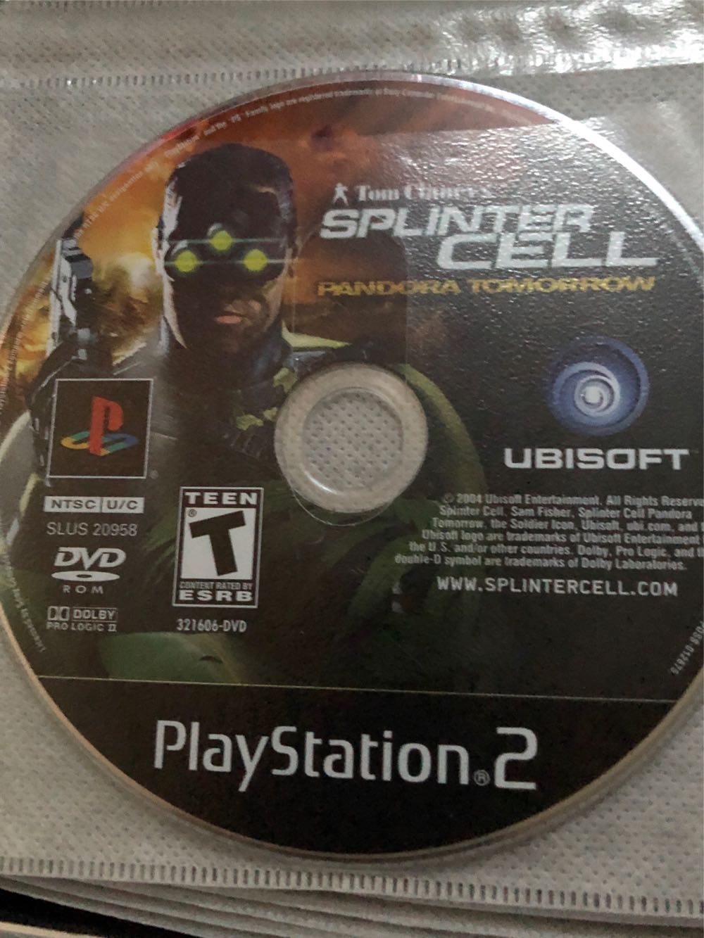 Splinter Cell: Pandora Tomorrow TC - Sony PlayStation 2 (PS2) (Ubisoft - 1) video game collectible - Main Image 4