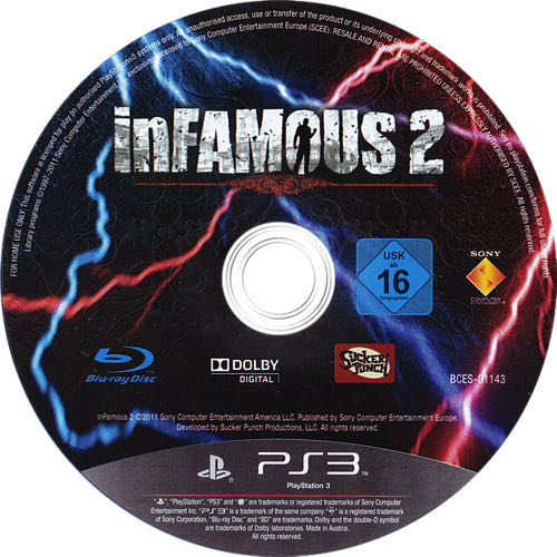 InFAMOUS 2 - Sony PlayStation 3 (PS3) (Sony Computer Entertainment) video game collectible [Barcode 711719175681] - Main Image 3