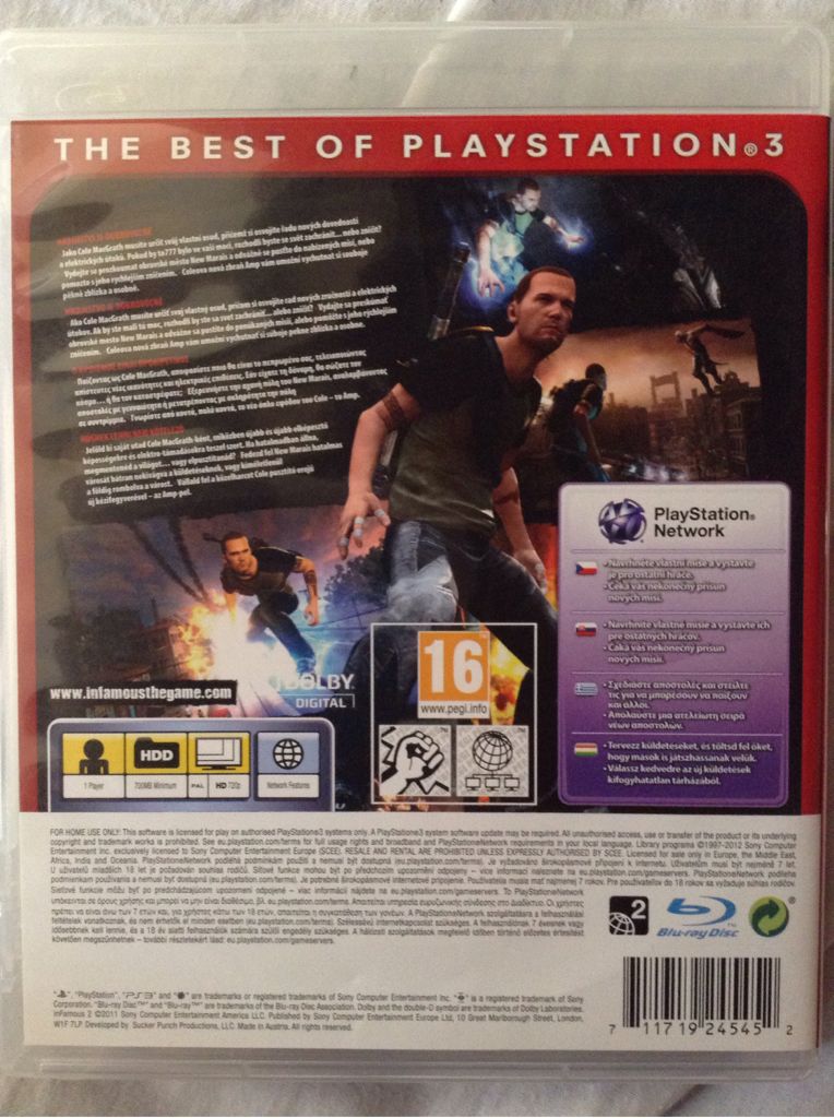 inFAMOUS 2 - Sony PlayStation 3 (PS3) video game collectible [Barcode 711719245452] - Main Image 2