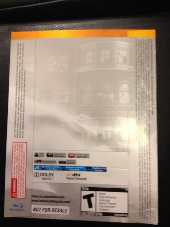 inFAMOUS 2 - Sony PlayStation 3 (PS3) (Sony Computer Entertainment - 1) video game collectible [Barcode 711719295013] - Main Image 2